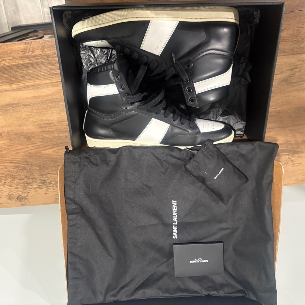 Saint Laurent Black and White Accessory Set